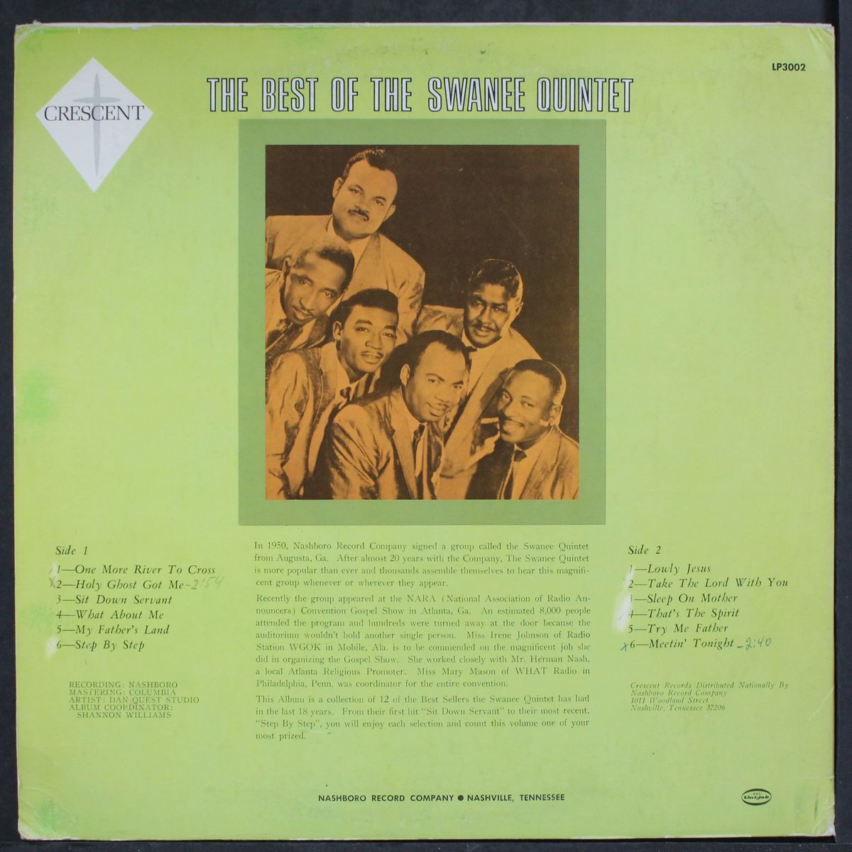 best of by SWANEE QUINTET