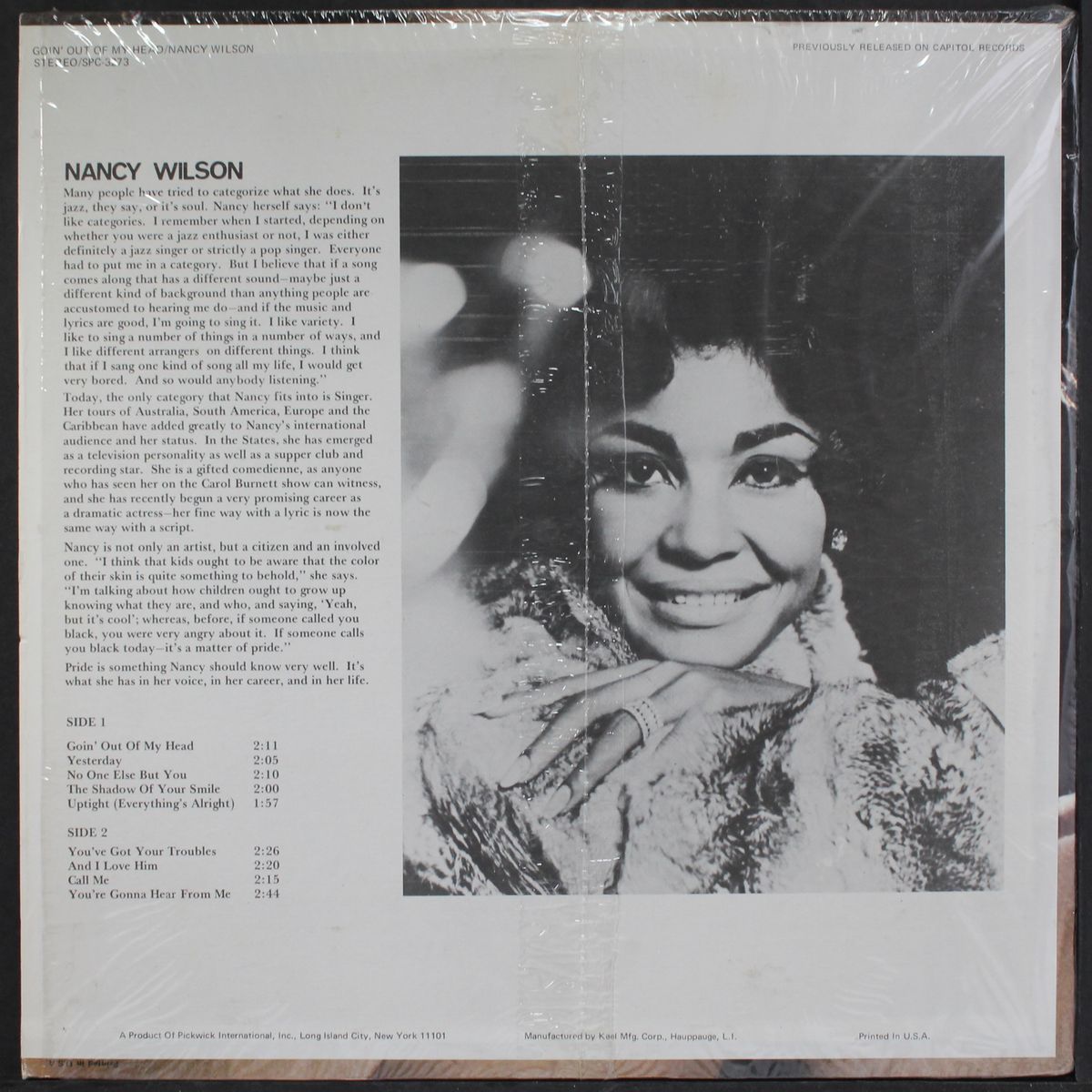 goin' out of my head by NANCY WILSON