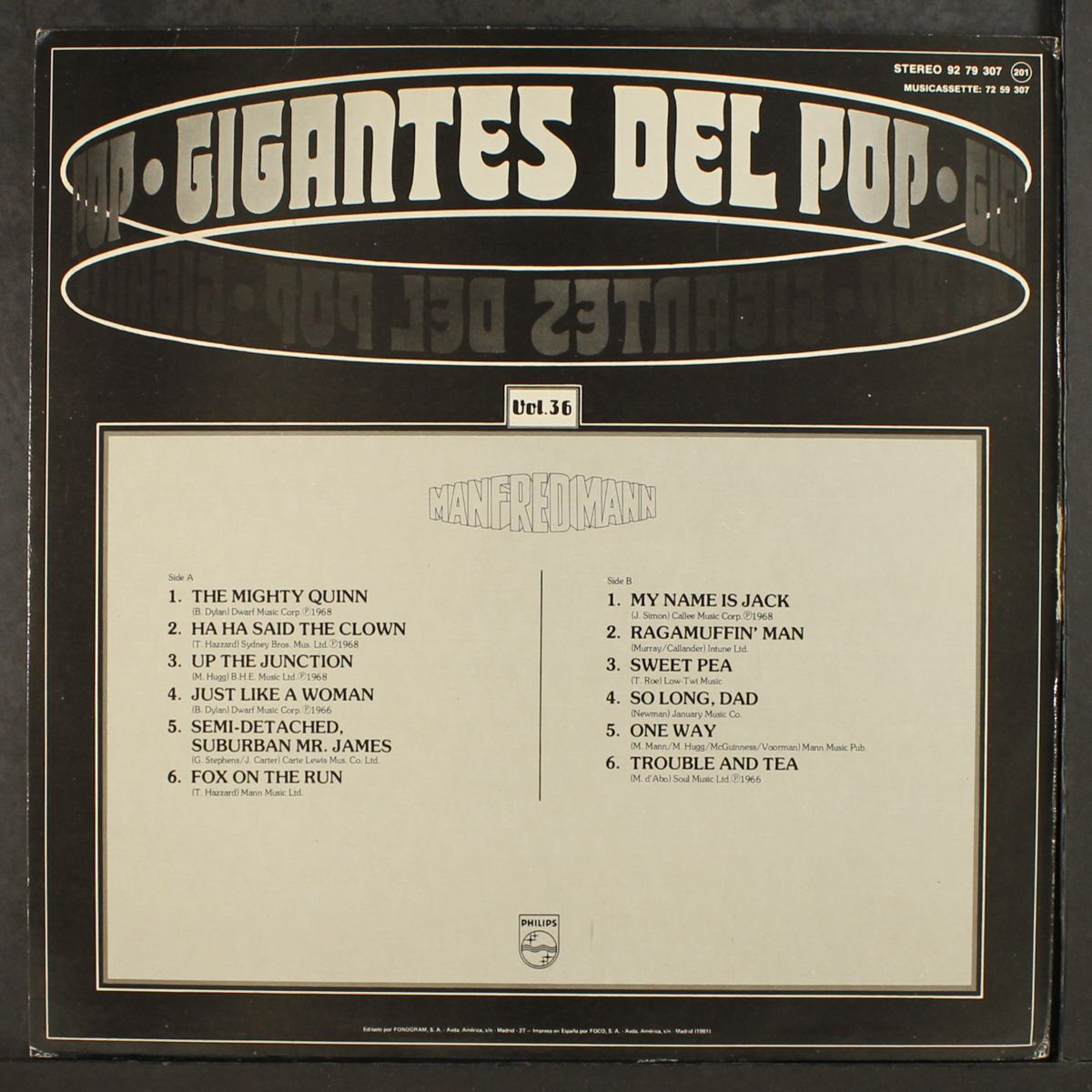 gigantes del pop by MANFRED MANN