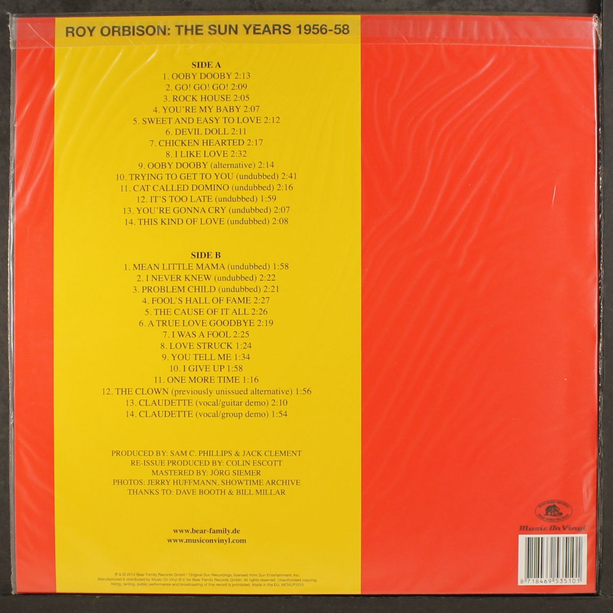 the sun years 1956-58 by ROY ORBISON