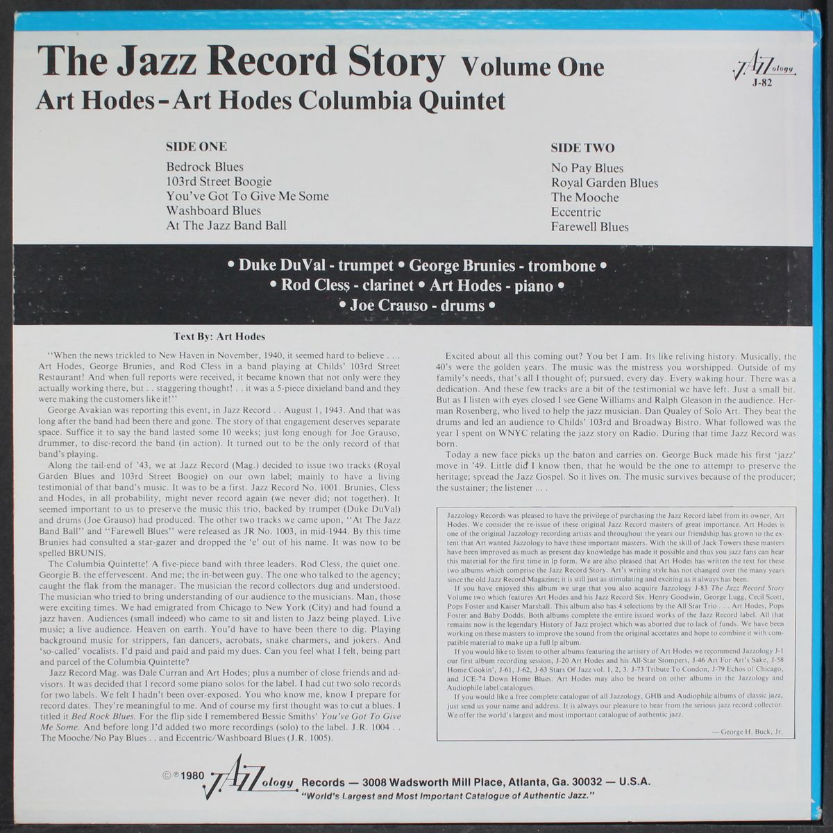 the jazz record story, vol. 1 by ART HODES