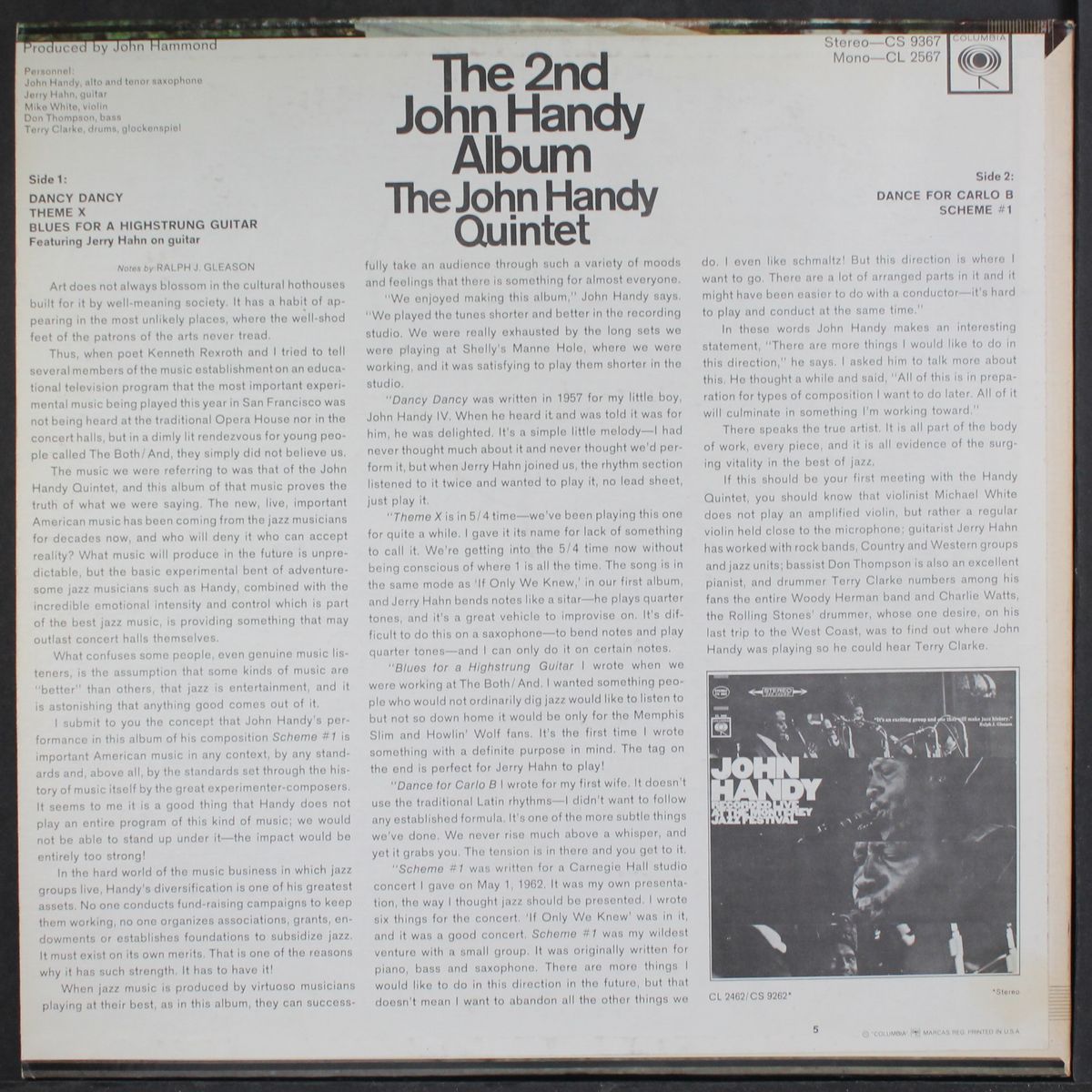 the 2nd john handy album by JOHN HANDY