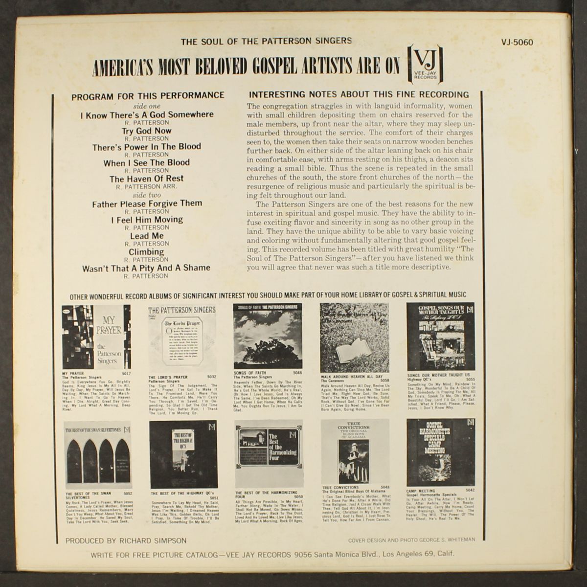 the soul of by PATTERSON SINGERS