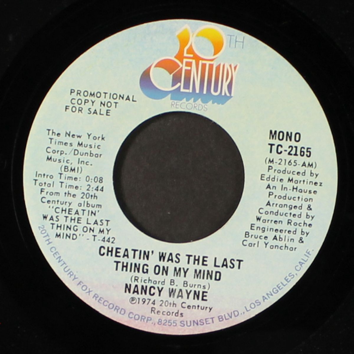 cheatin' was the last thing on my mind by NANCY WAYNE