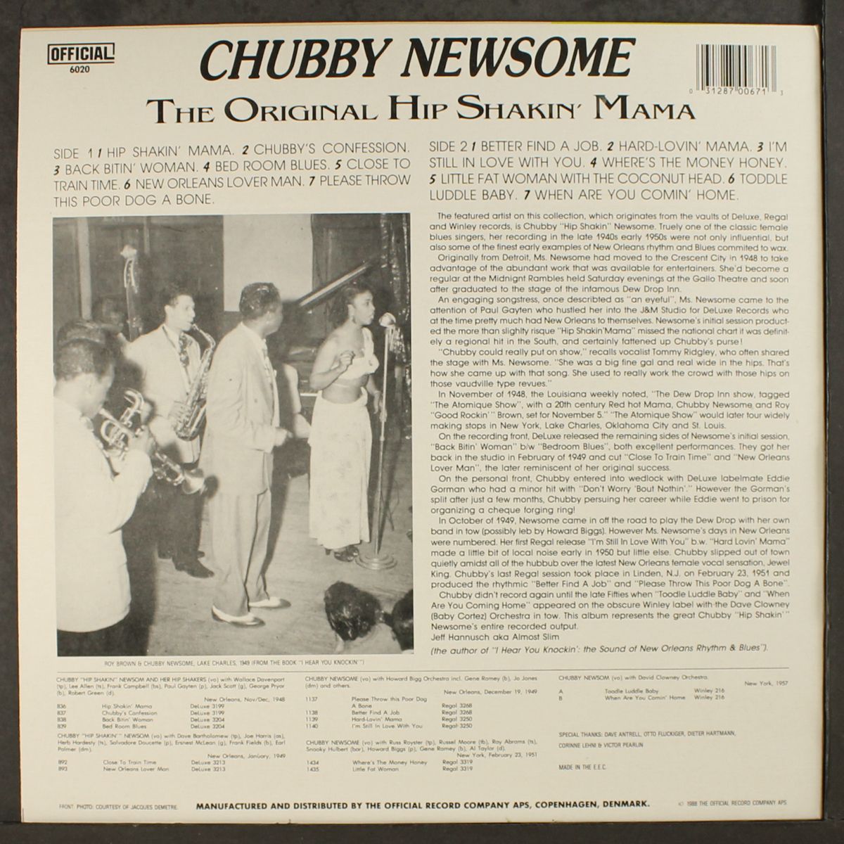 the original hip shakin' mama by CHUBBY NEWSOME