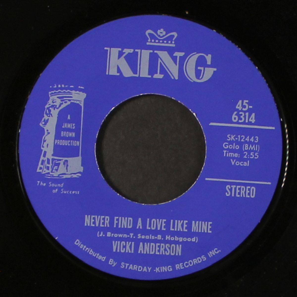 no more heartaches, no more pain / never find a love like mine by VICKI ANDERSON
