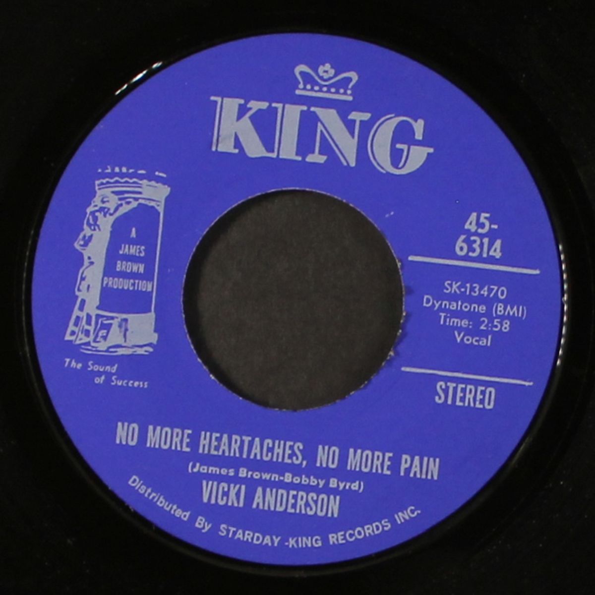 no more heartaches, no more pain / never find a love like mine by VICKI ANDERSON