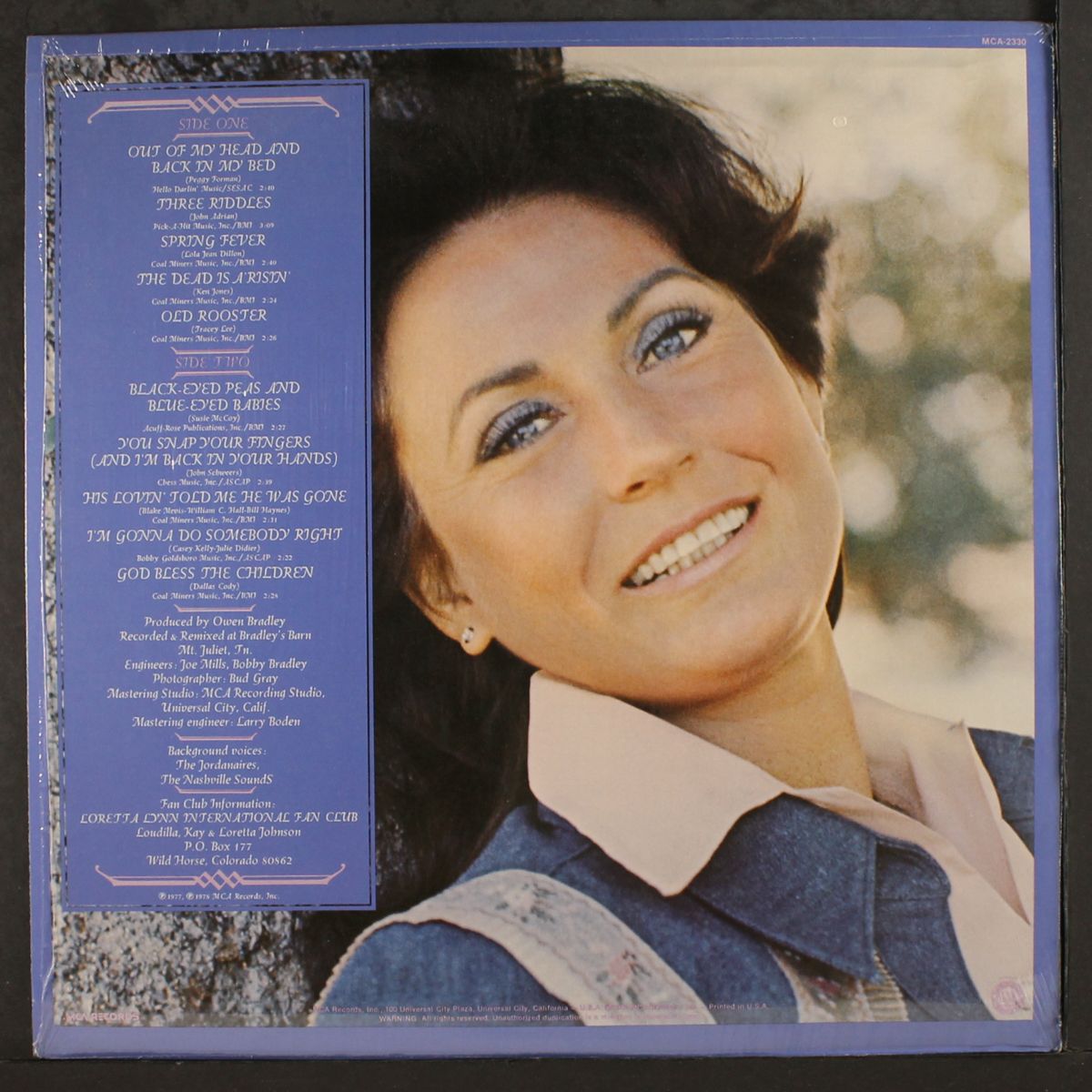 out of my head and back in my bed by LORETTA LYNN