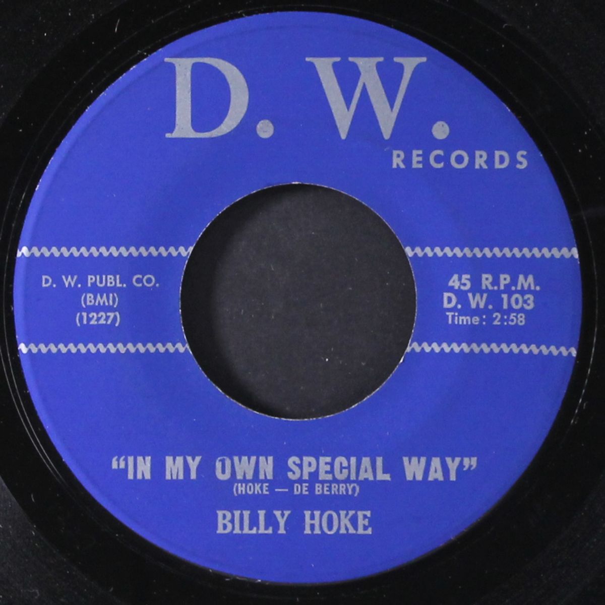cryin' and wonderin' / in my own special way by BILLY HOKE