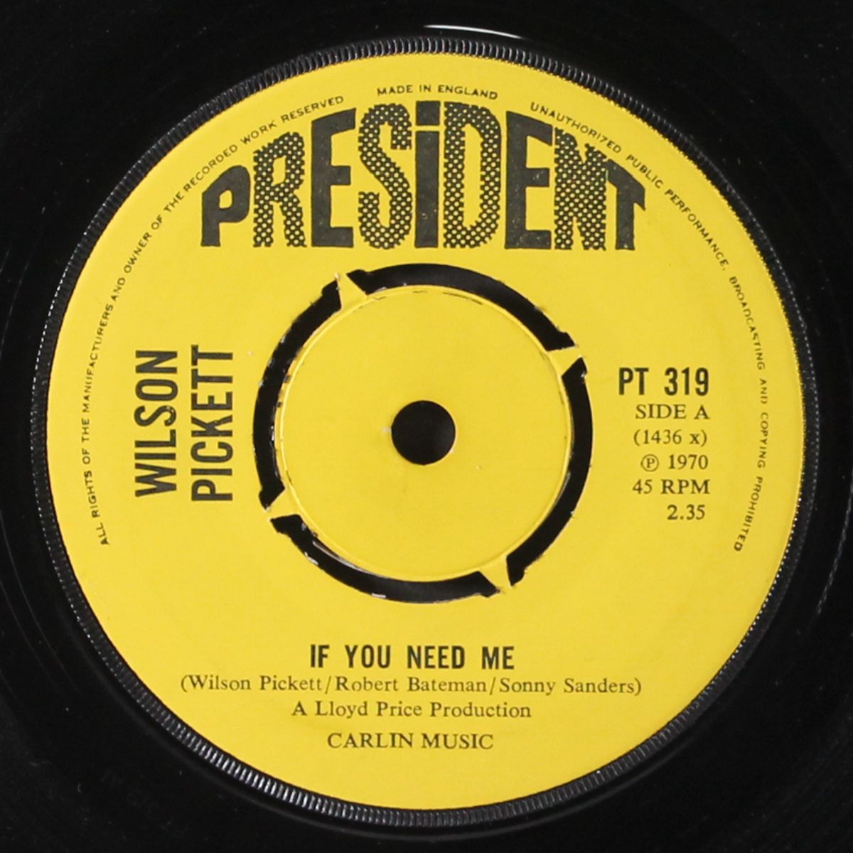 if you need me / i'm gonna love you by WILSON PICKETT