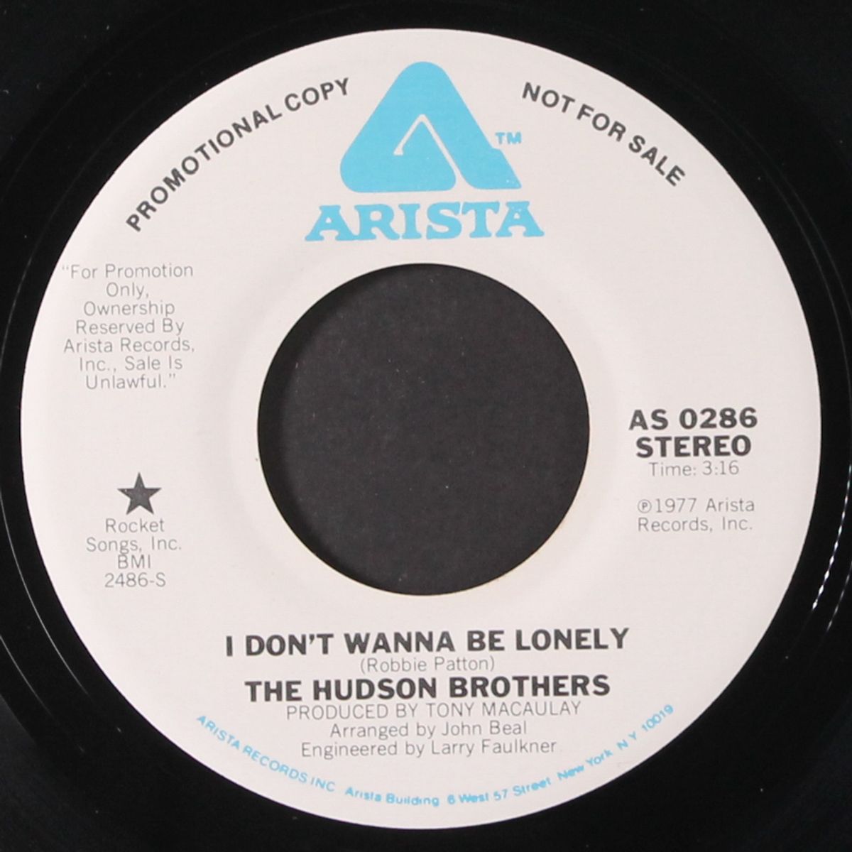 i don't wanna be lonely / mono by HUDSON BROTHERS
