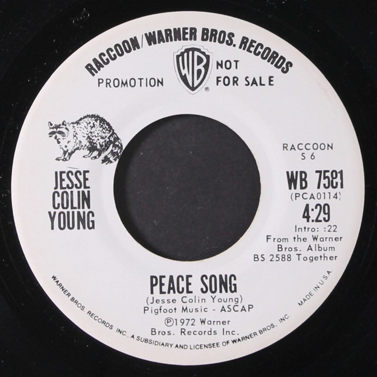 peace song / good times by JESSE COLIN YOUNG