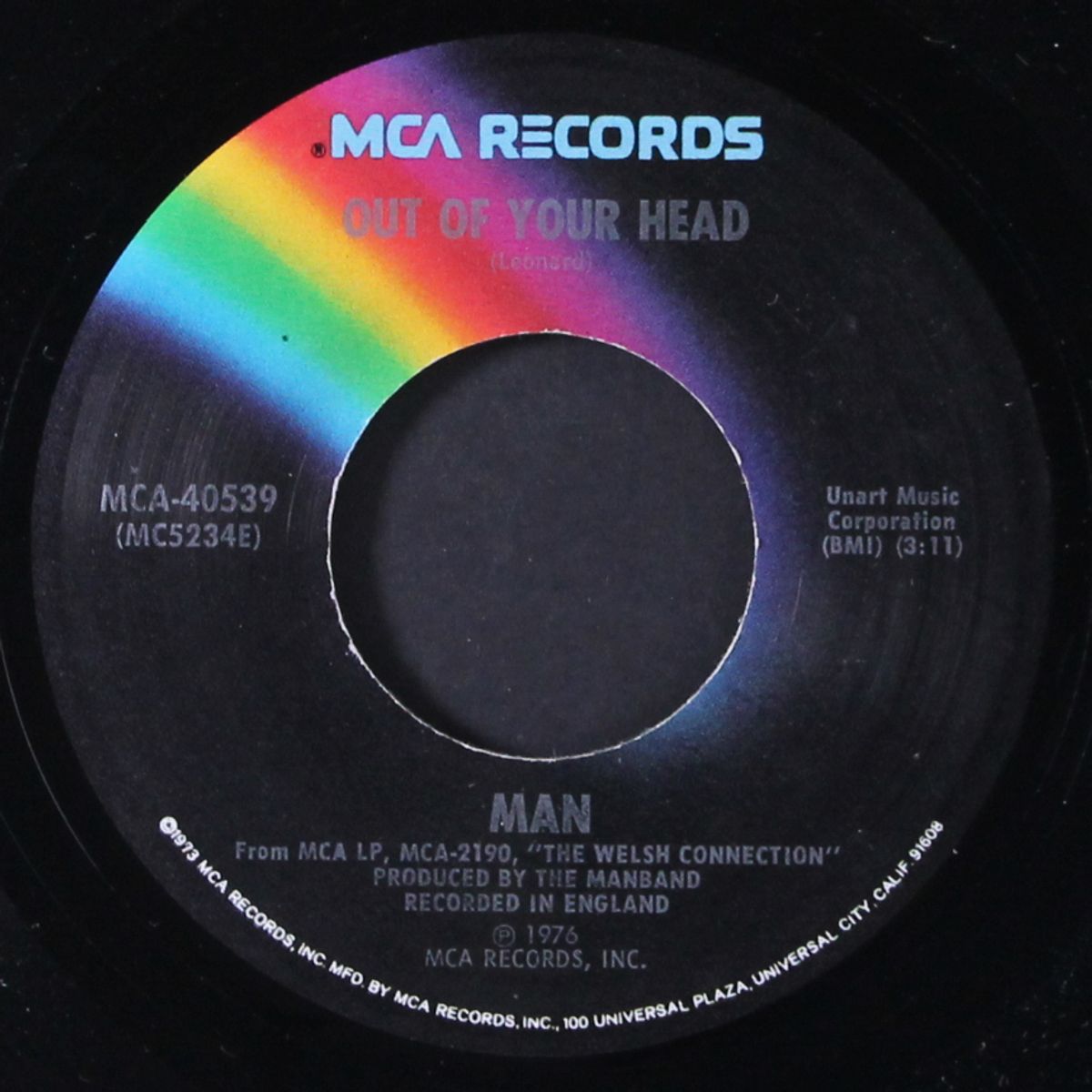 out of your head / love-taker by MAN