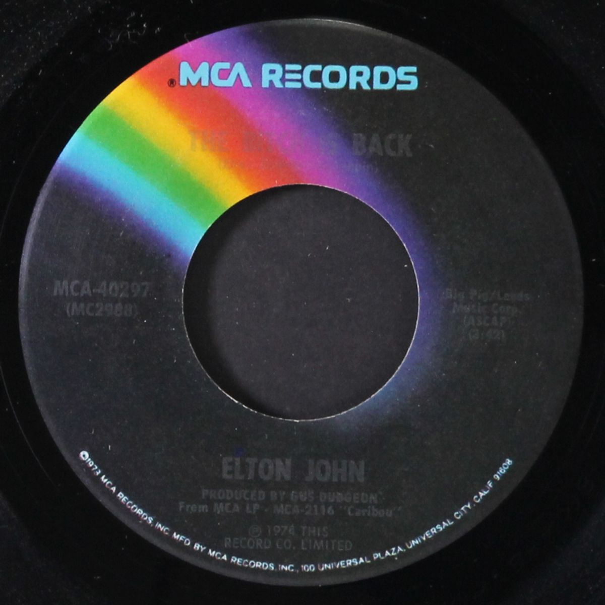 the bitch is back / cold highway by ELTON JOHN