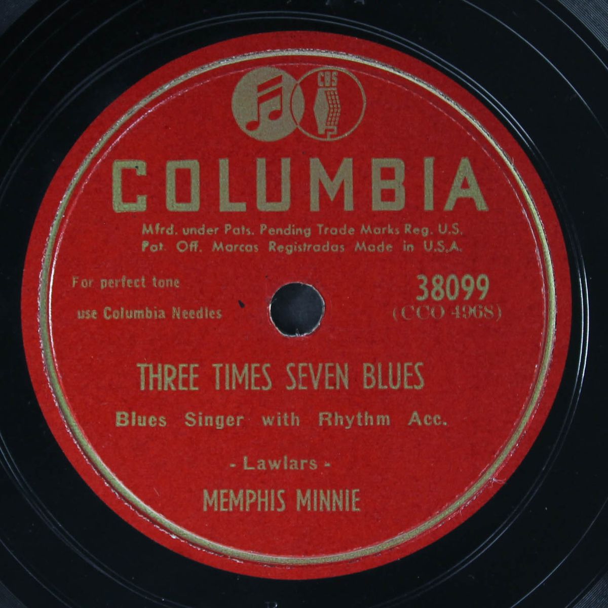 three times seven blues / shout the boogie by MEMPHIS MINNIE