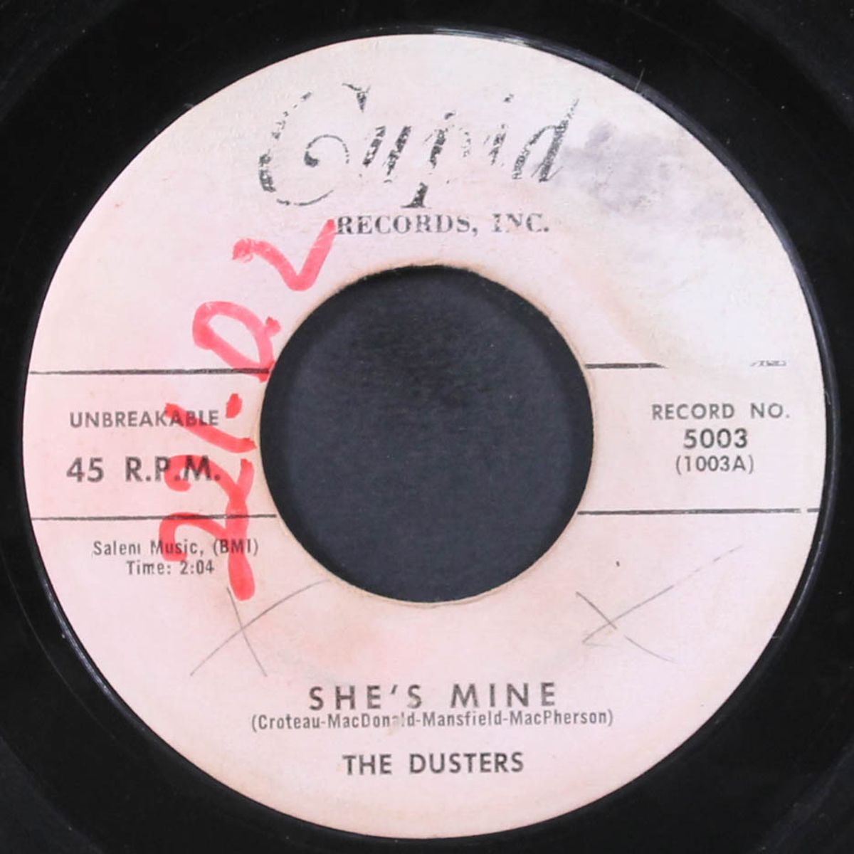 rock at the hop / she's mine by DUSTERS