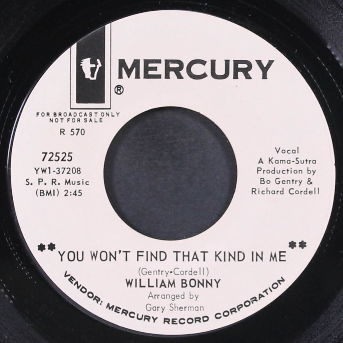 you won't find that kind in me / my revenge by WILLIAM BONNY