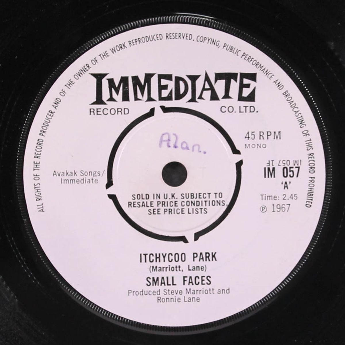 itchycoo park / i'm only dreaming by SMALL FACES