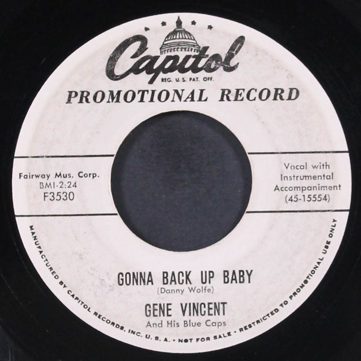 race with the devil / gonna back up baby by GENE VINCENT