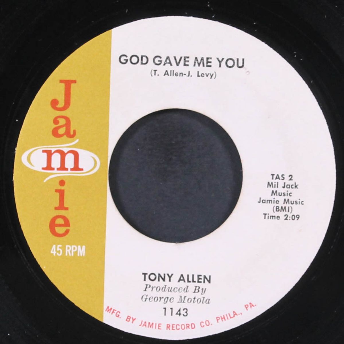 train of love / god gave me you by TONY ALLEN
