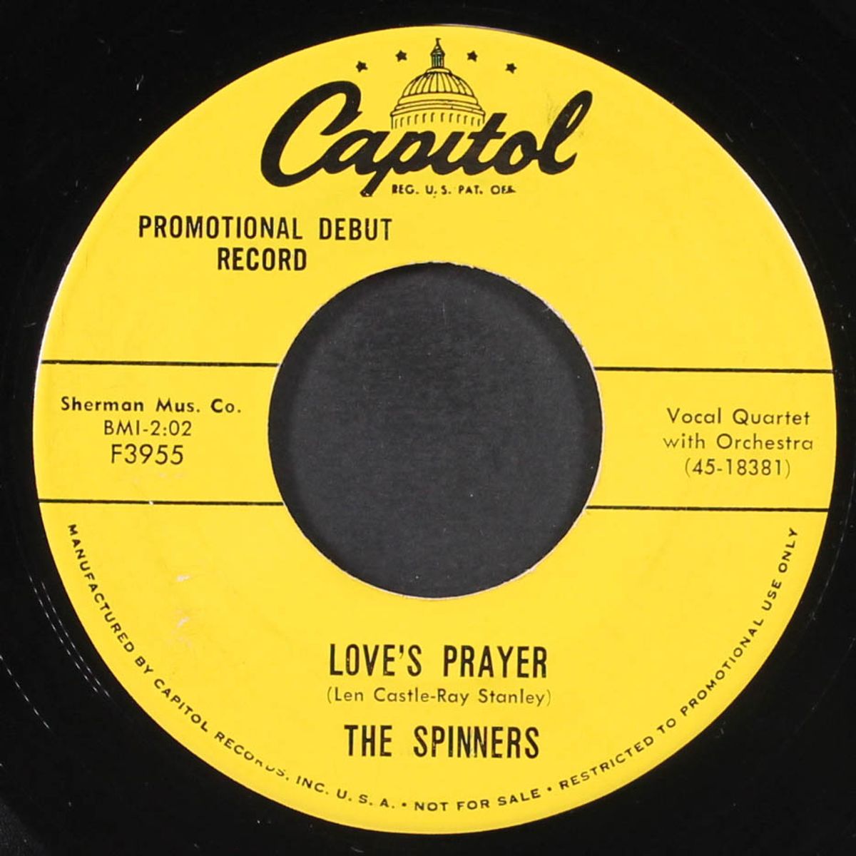 love's prayer / goofin' by SPINNERS
