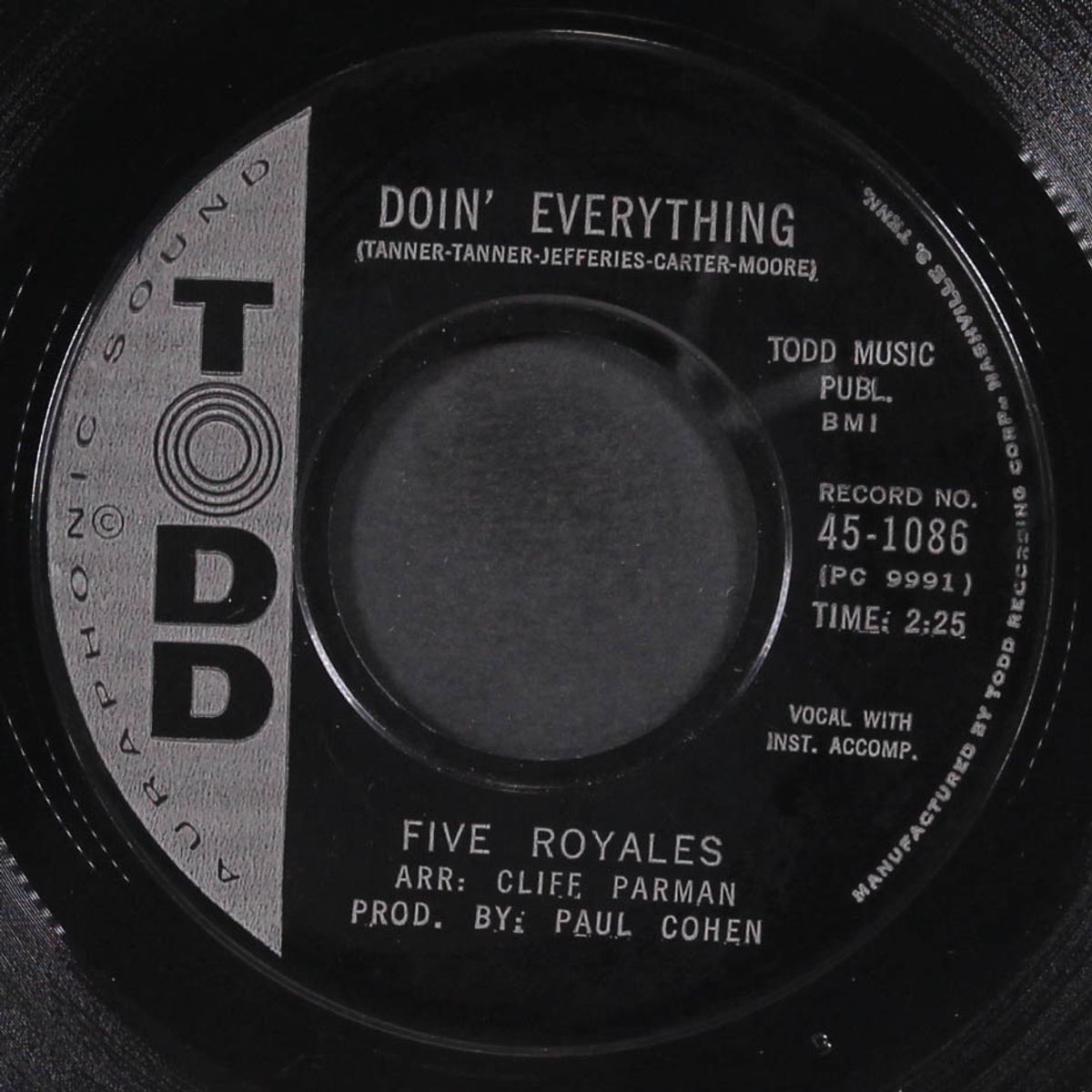 i'm standing in the shadows / doin' everything by FIVE ROYALES