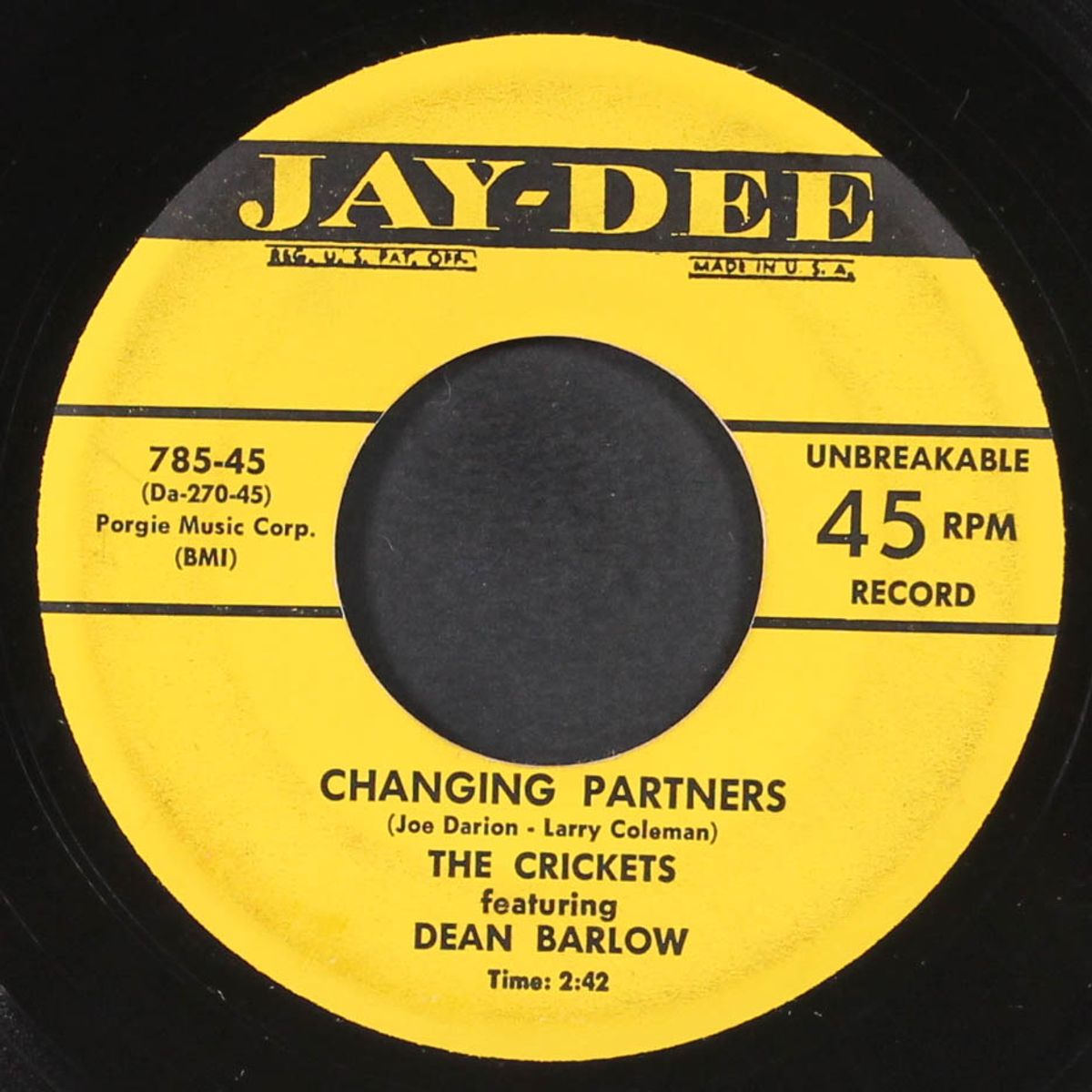 changing partners / your love by CRICKETS