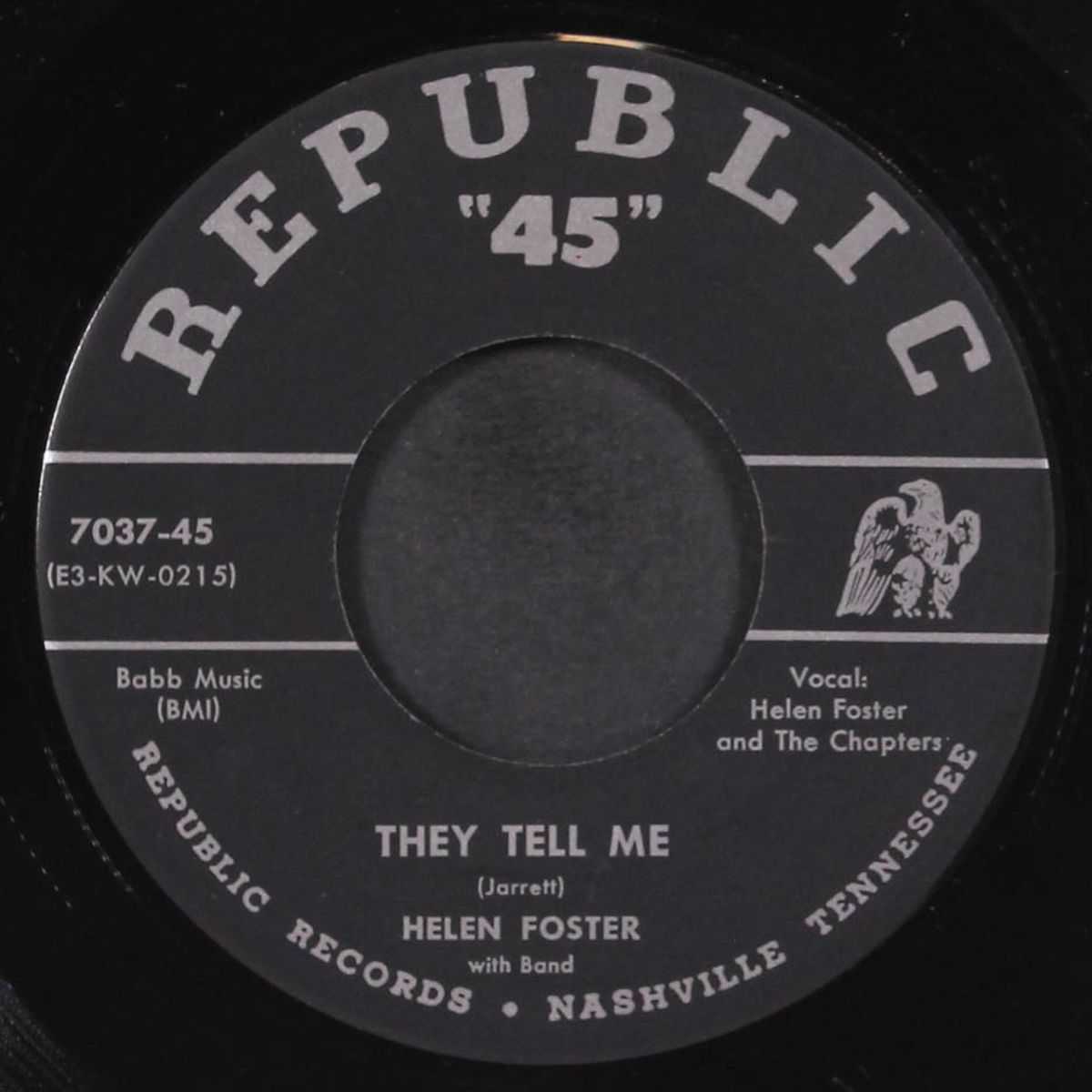 they tell me / somebody, somewhere by HELEN FOSTER