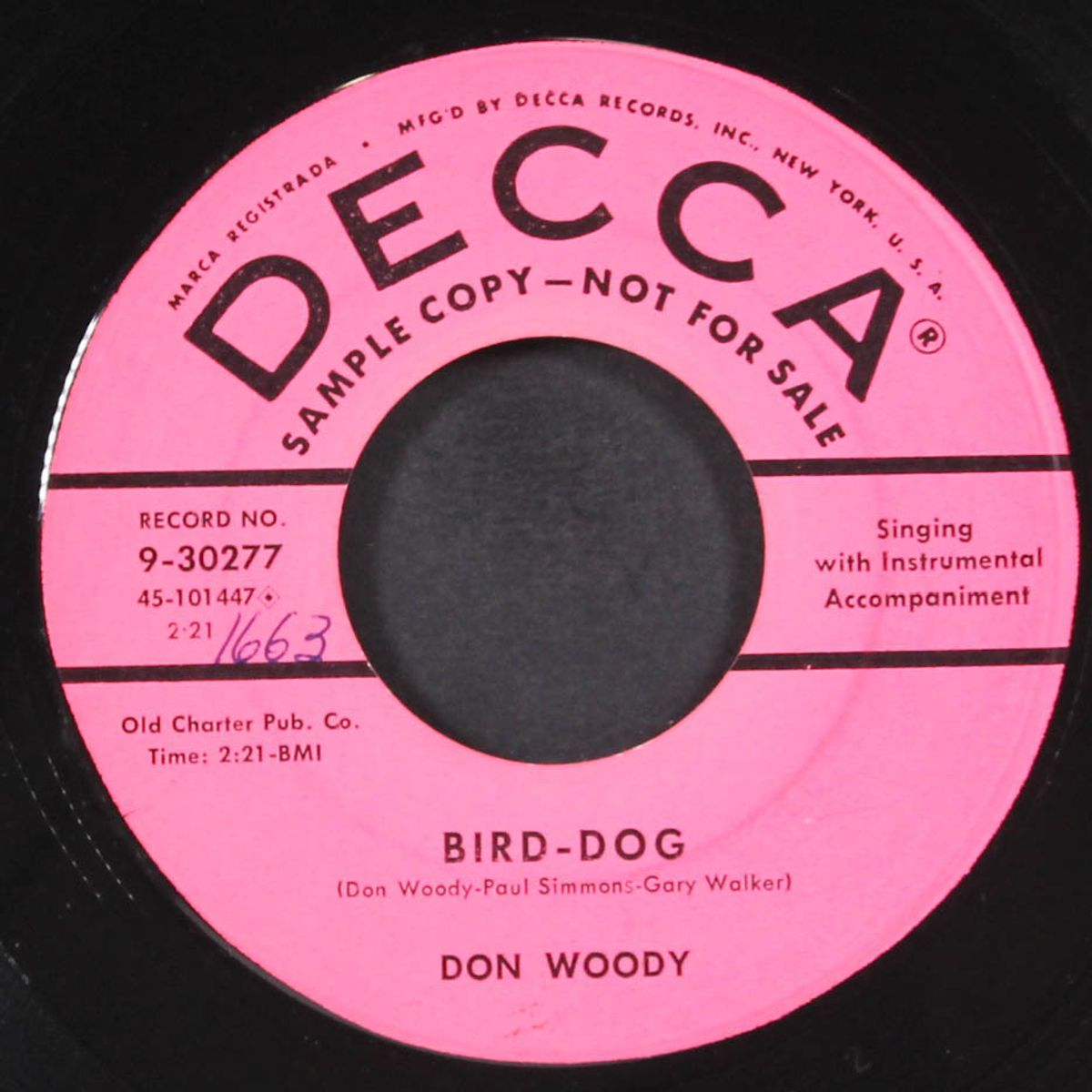 you're barking up the wrong tree / bird-dog by DON WOODY