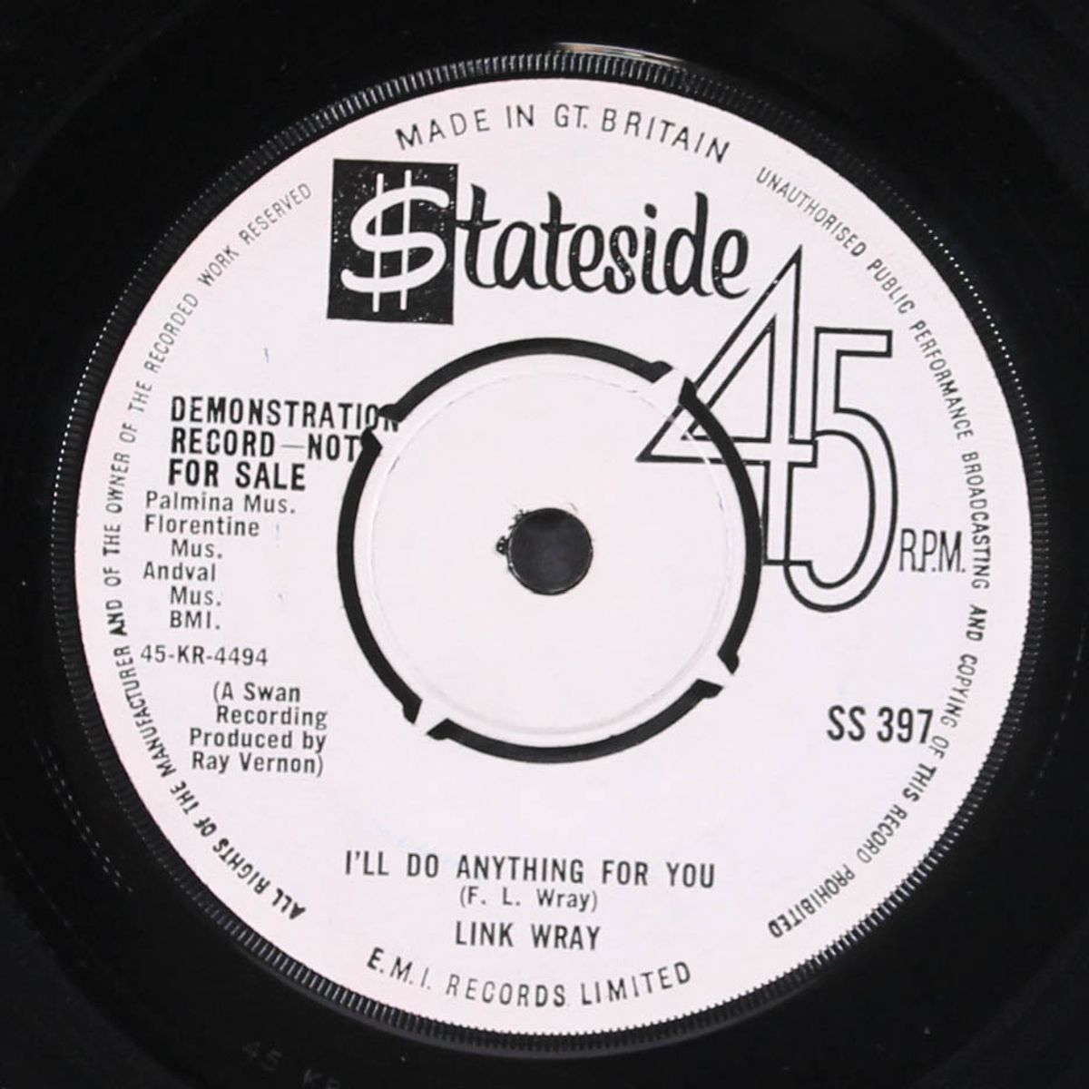 good rockin' tonight / i'll do anything for you by LINK WRAY