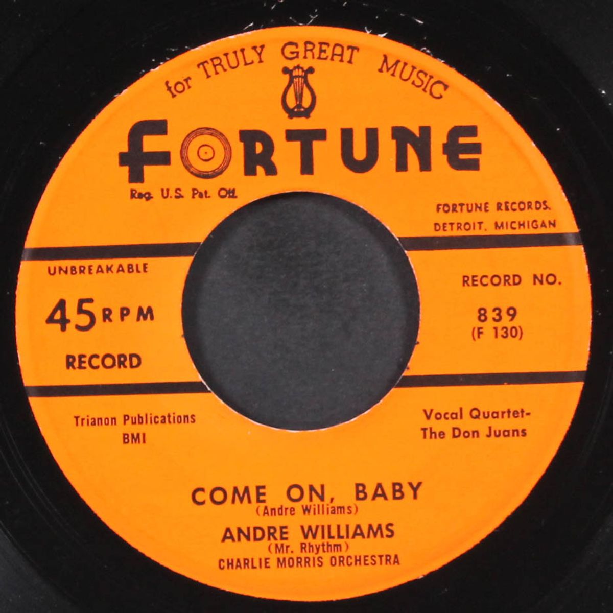 the greasy chicken / come on, baby by ANDRE WILLIAMS