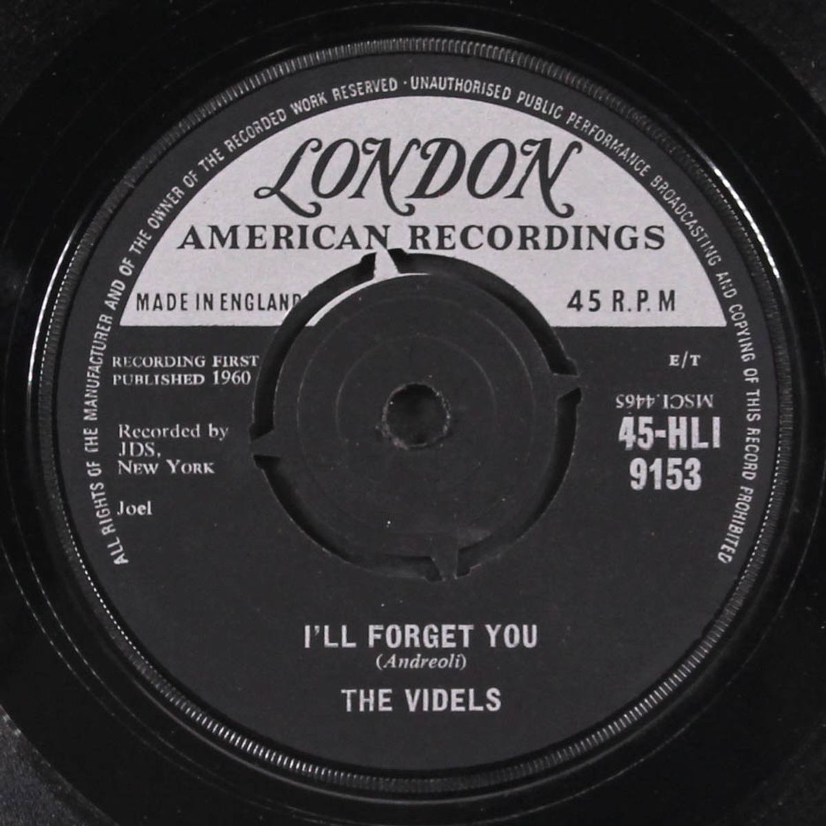 mister lonely / i'll forget you by VIDELS