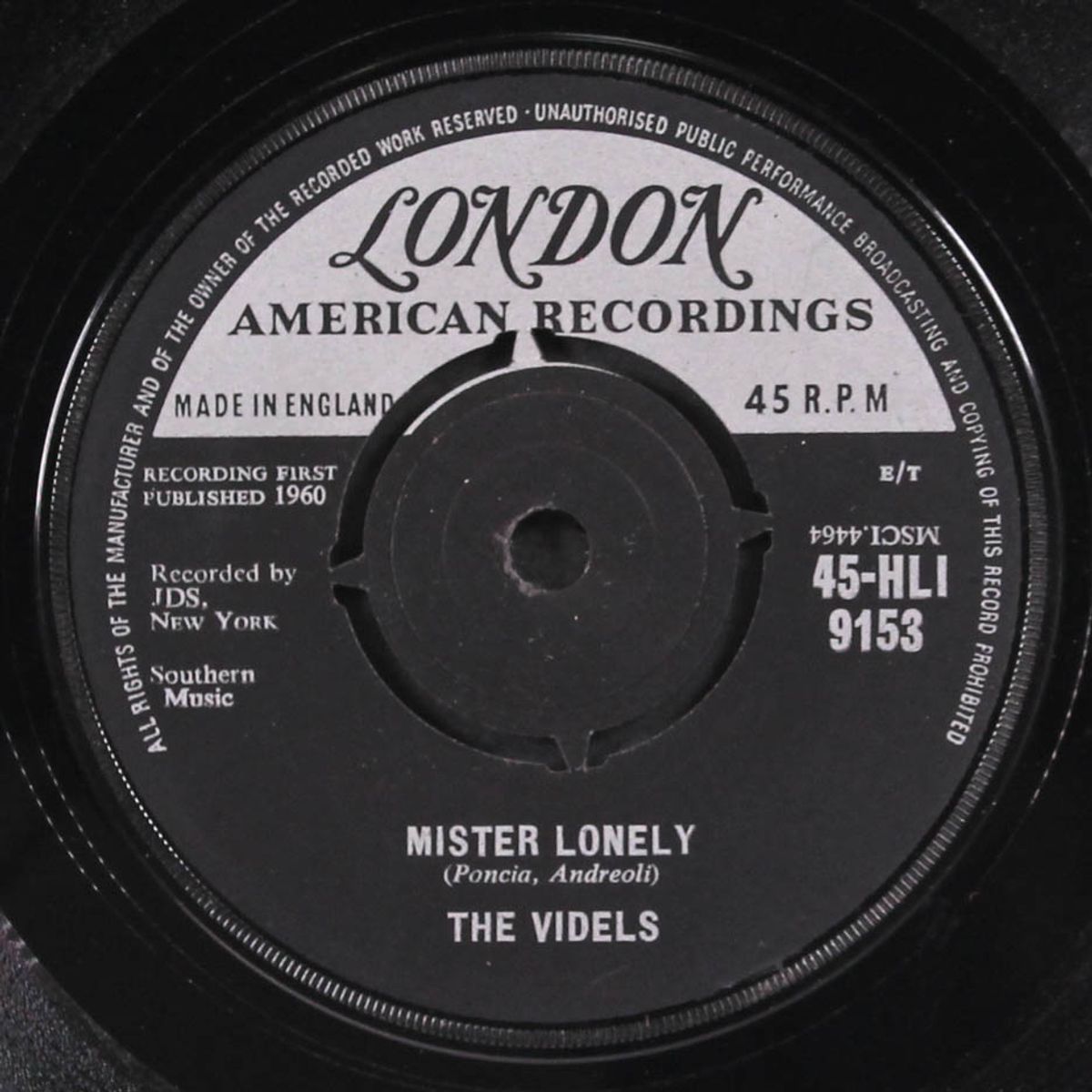 mister lonely / i'll forget you by VIDELS