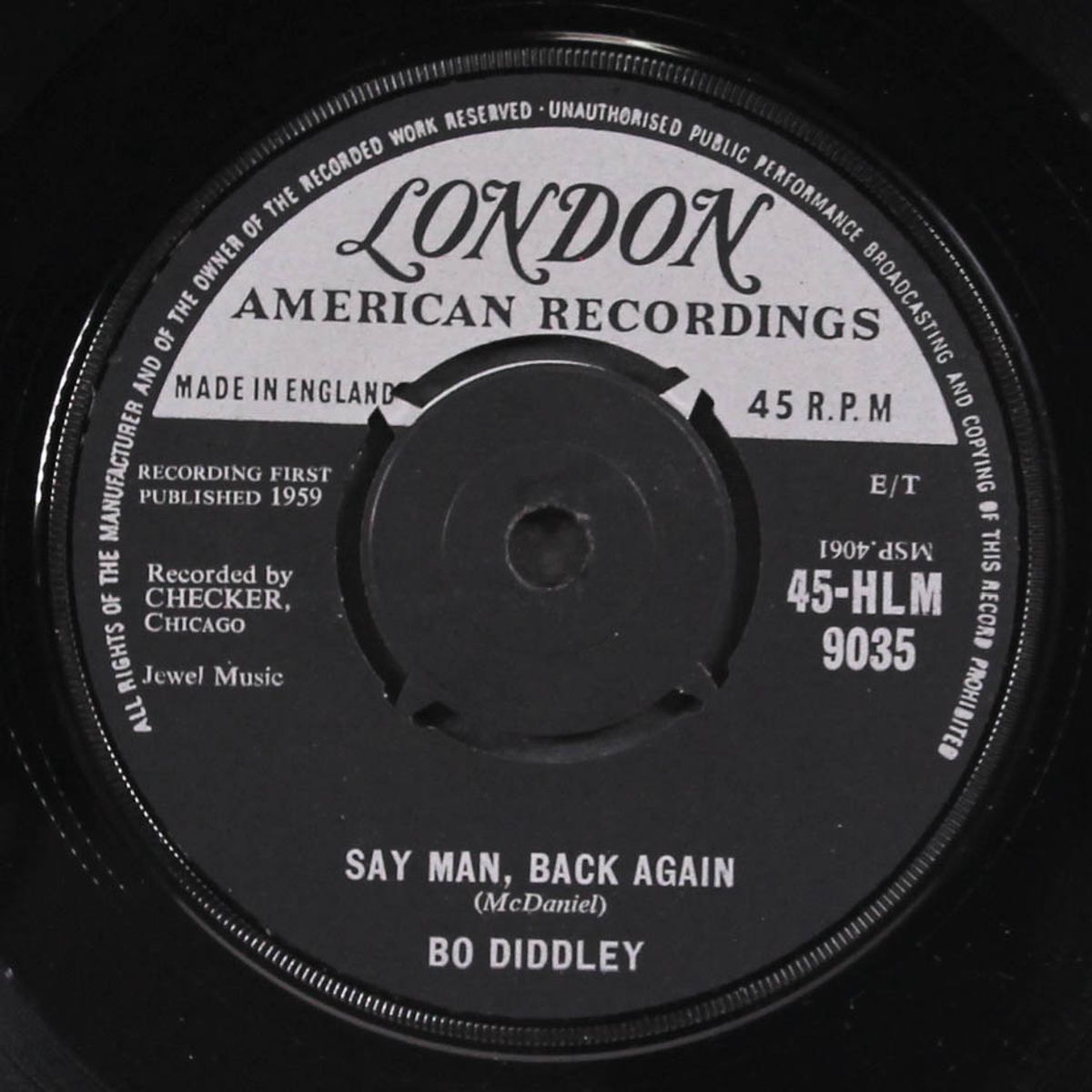 say man, back again / she's alright by BO DIDDLEY