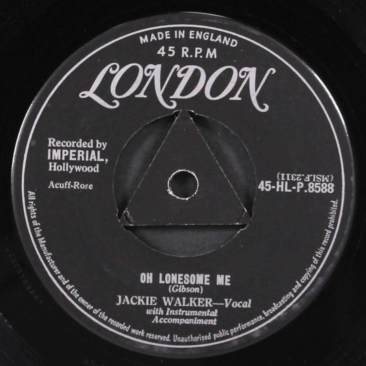only teenagers allowed / oh lonesome me by JACKIE WALKER