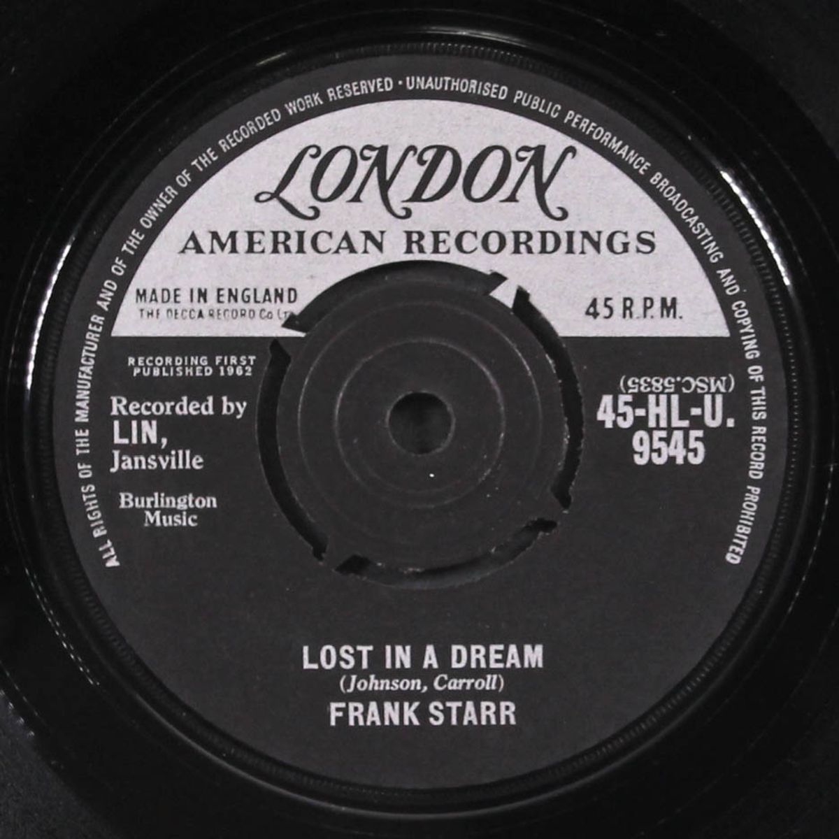 little bitty feeling / lost in a dream by FRANK STARR