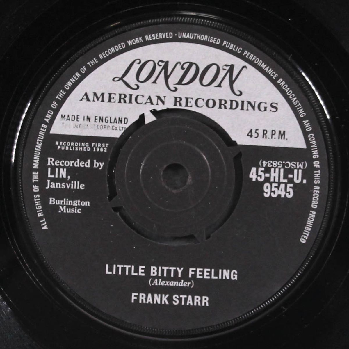 little bitty feeling / lost in a dream by FRANK STARR