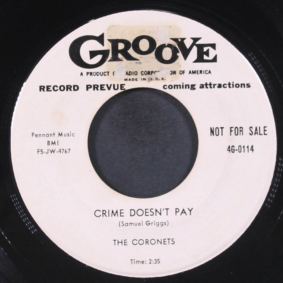 i love you more / crime doesn't pay by CORONETS