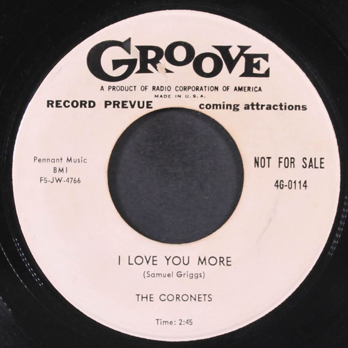 i love you more / crime doesn't pay by CORONETS