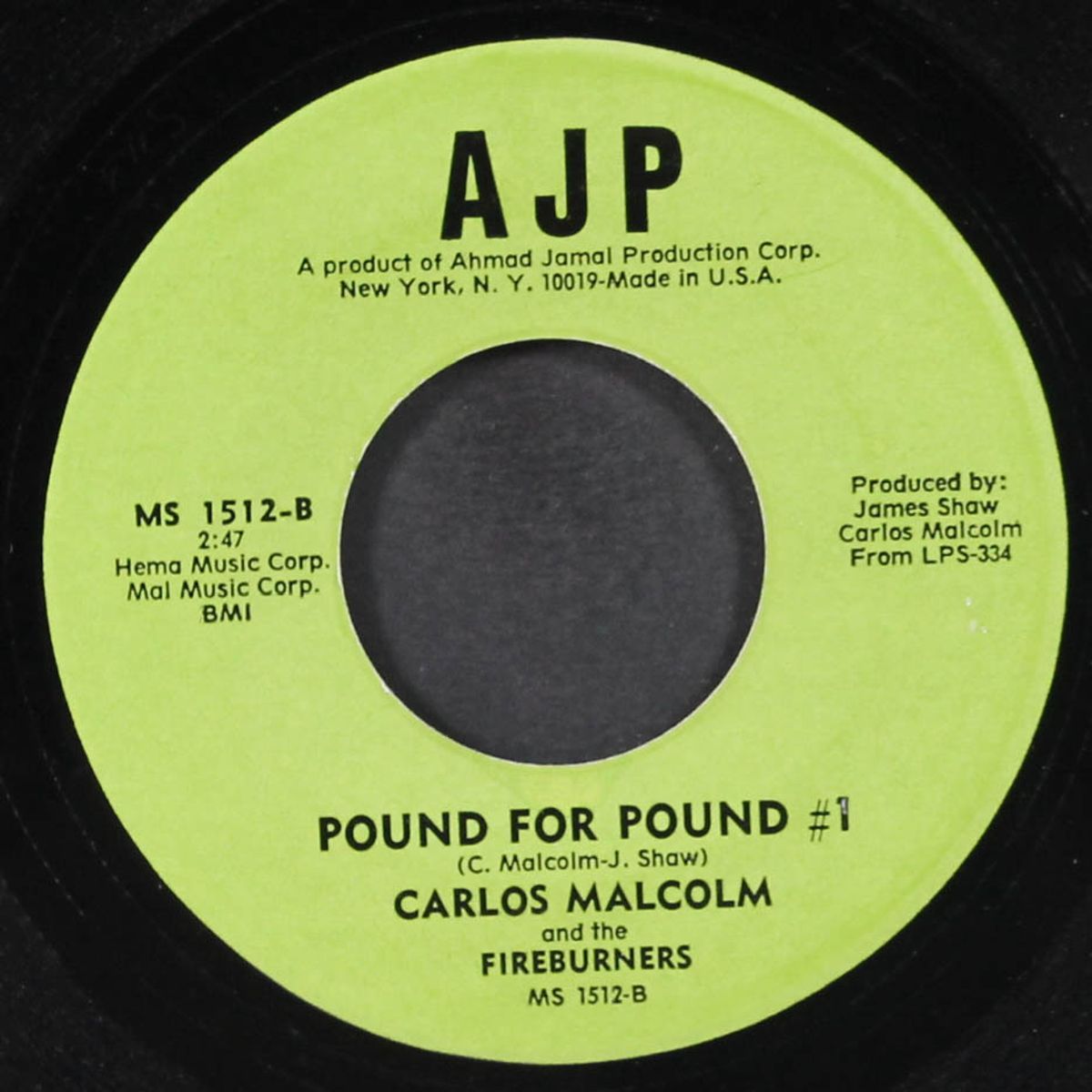 bustin' outta the ghetto / pound for pound #1 by CARLOS MALCOLM