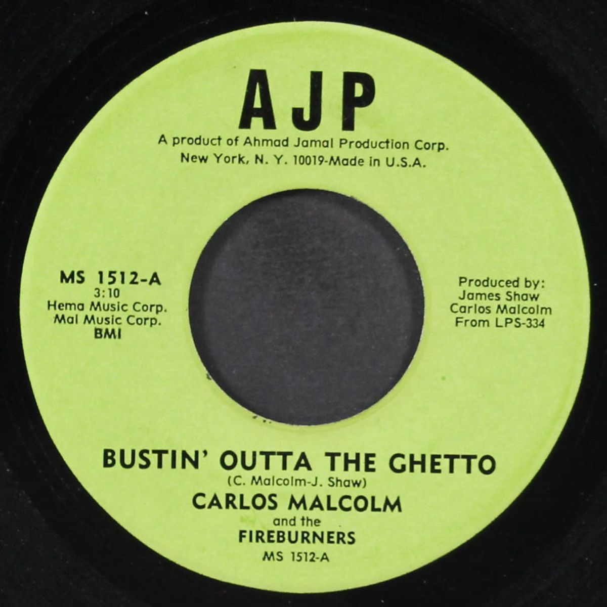 bustin' outta the ghetto / pound for pound #1 by CARLOS MALCOLM