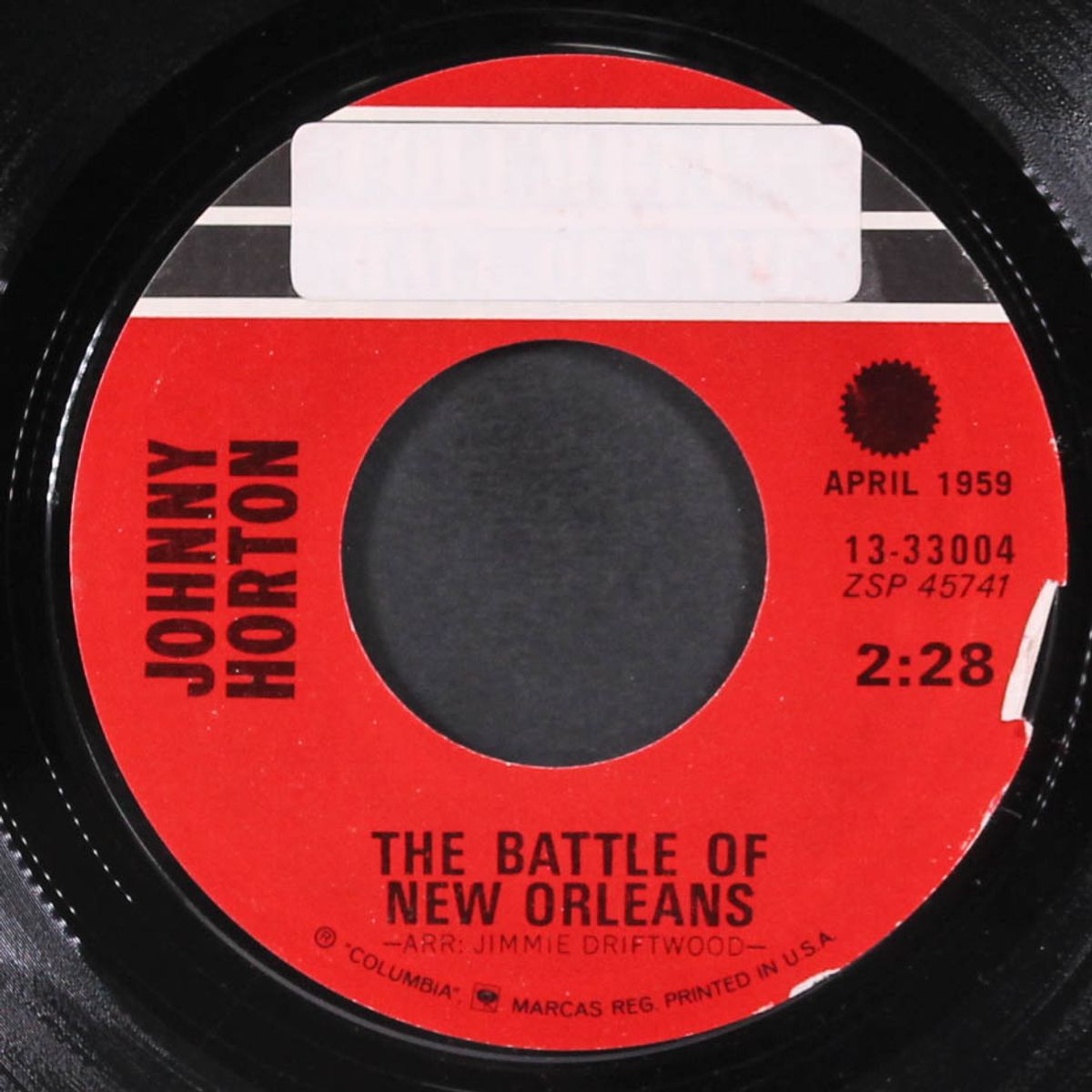 the battle of new orleans / north to alaska by JOHNNY HORTON