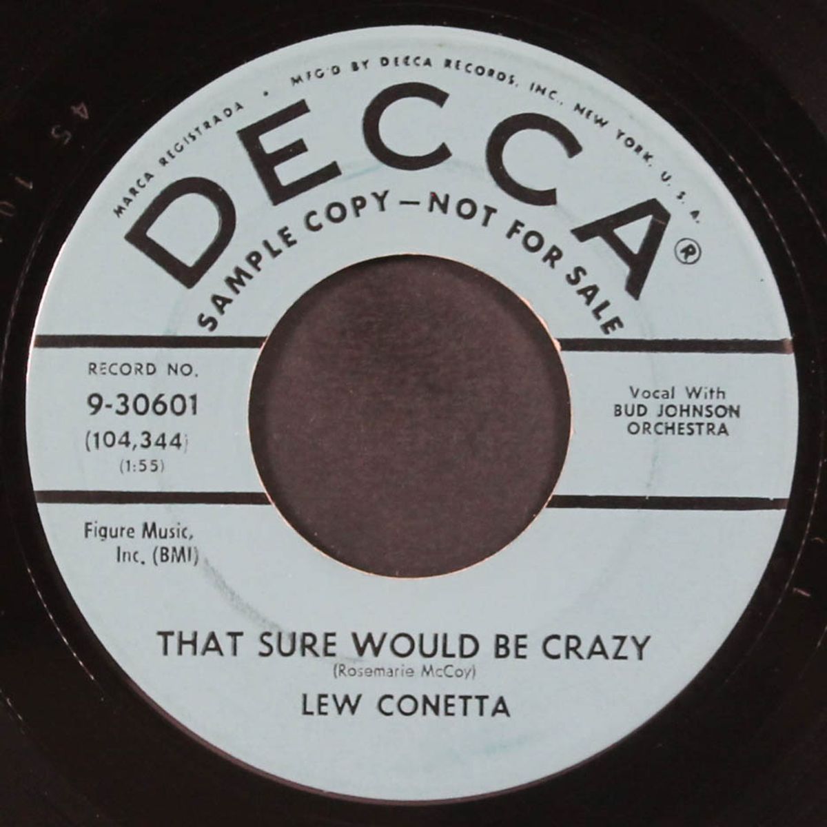 that sure would be crazy by LEW CONETTA