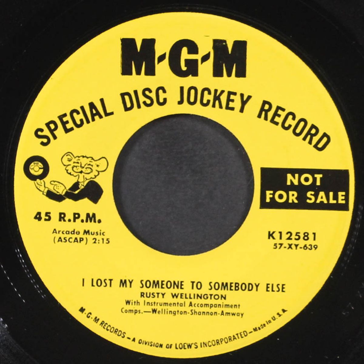 rocking chair on the moon / i lost my someone to somebody else by RUSTY WELLINGTON