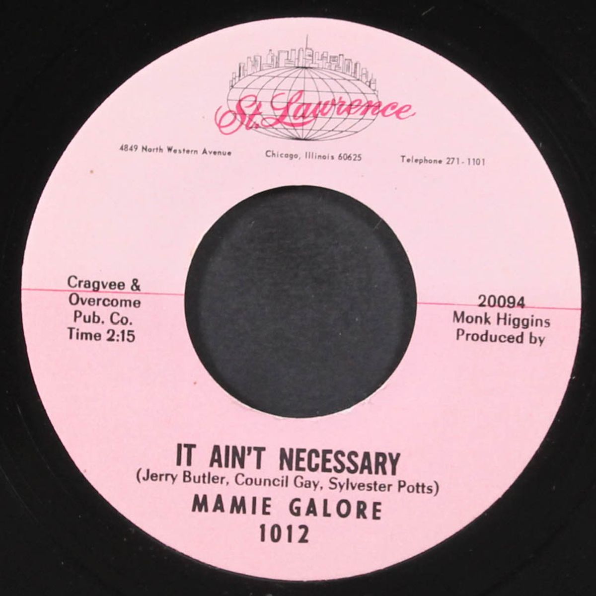 it ain't necessary / don't think i could stand it by MAMIE GALORE