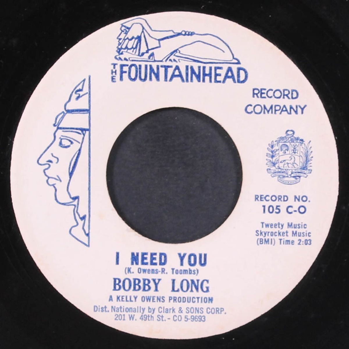 jersey city / i need you by BOBBY LONG