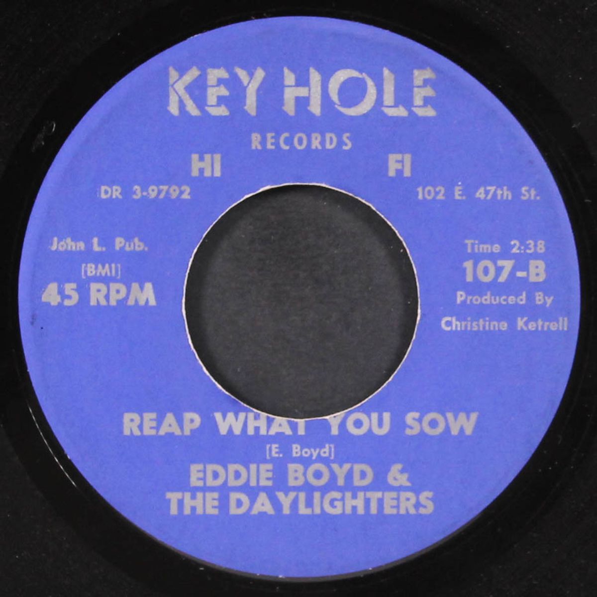 come on home / reap what you sow by EDDIE BOYD & DAYLIGHTERS
