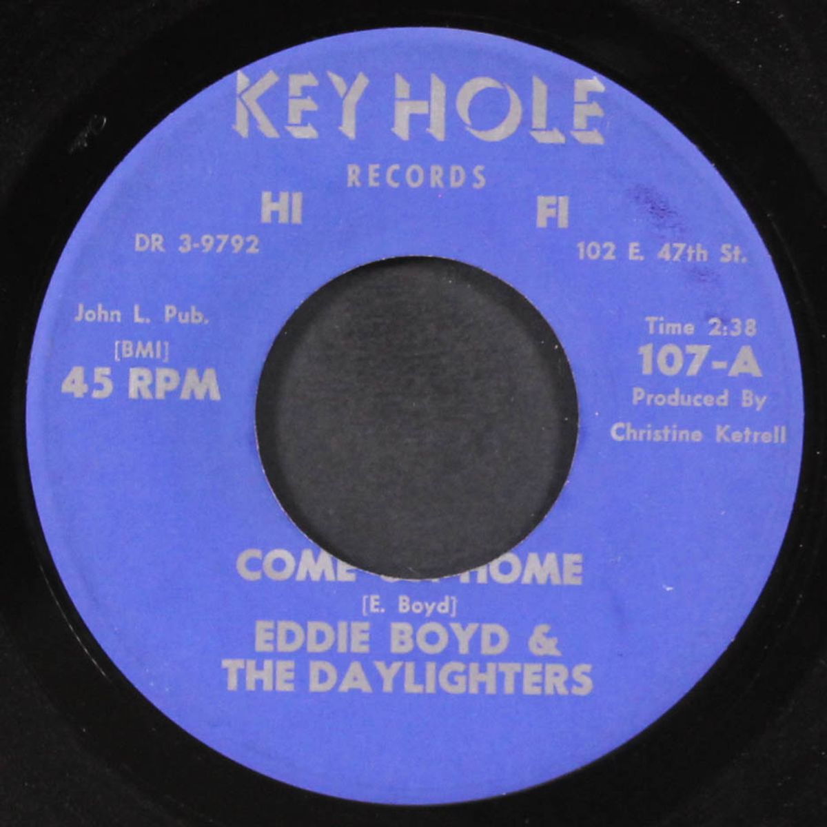 come on home / reap what you sow by EDDIE BOYD & DAYLIGHTERS