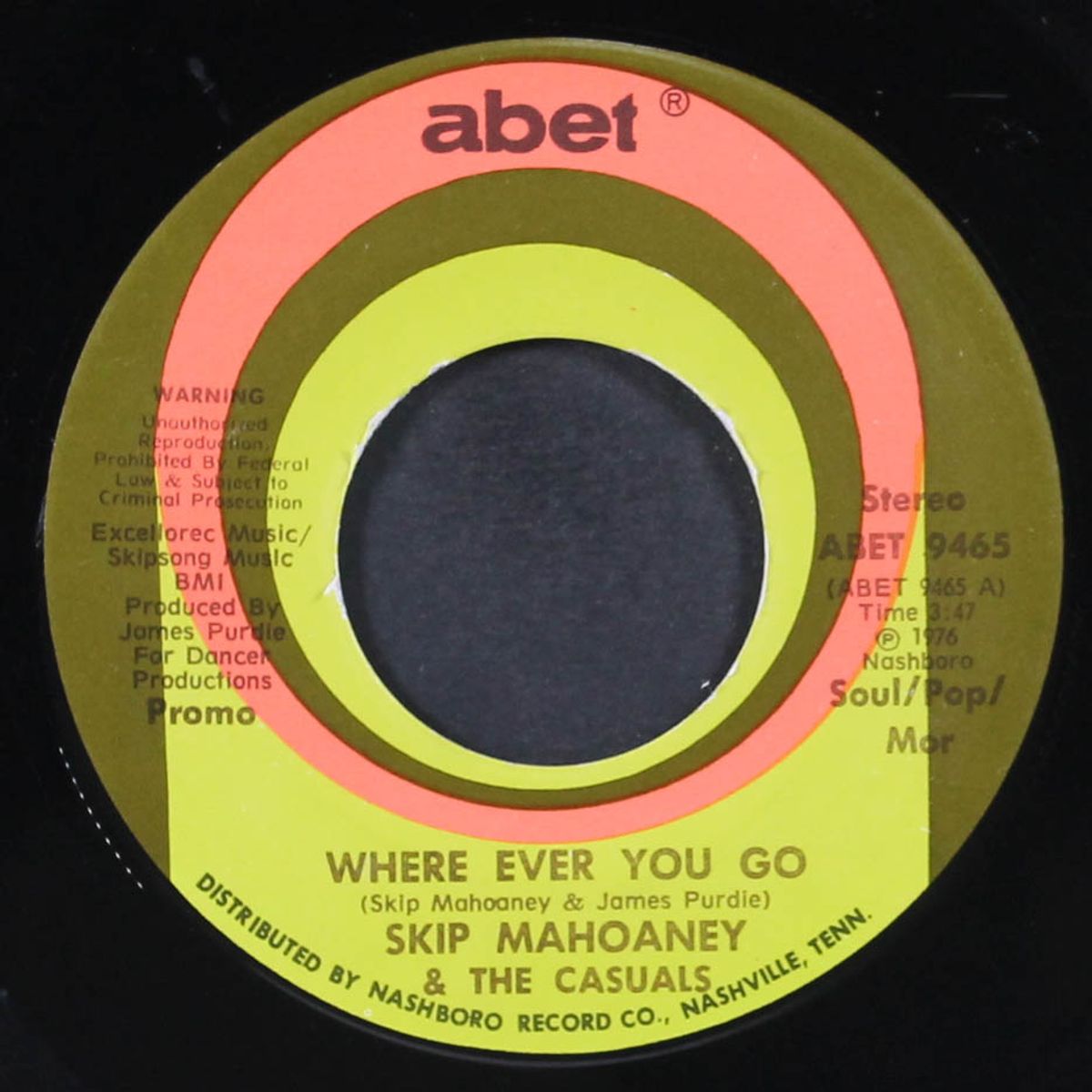 and it's love / where ever you go by SKIP MAHOANEY & CASUALS