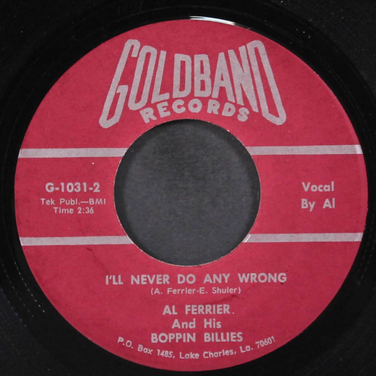 no no baby / i'll never do any wrong by AL FERRIER